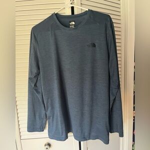 The North Face Blue Long Sleeve Tee